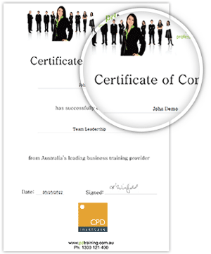CPD Member Certificate