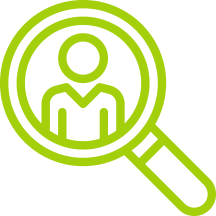 We give you transparency to outcomes Icon